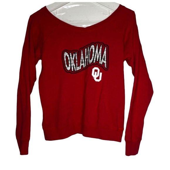 Russell Oklahoma Sooners College Football OU Shirt Sz L Boomer - Picture 1 of 8